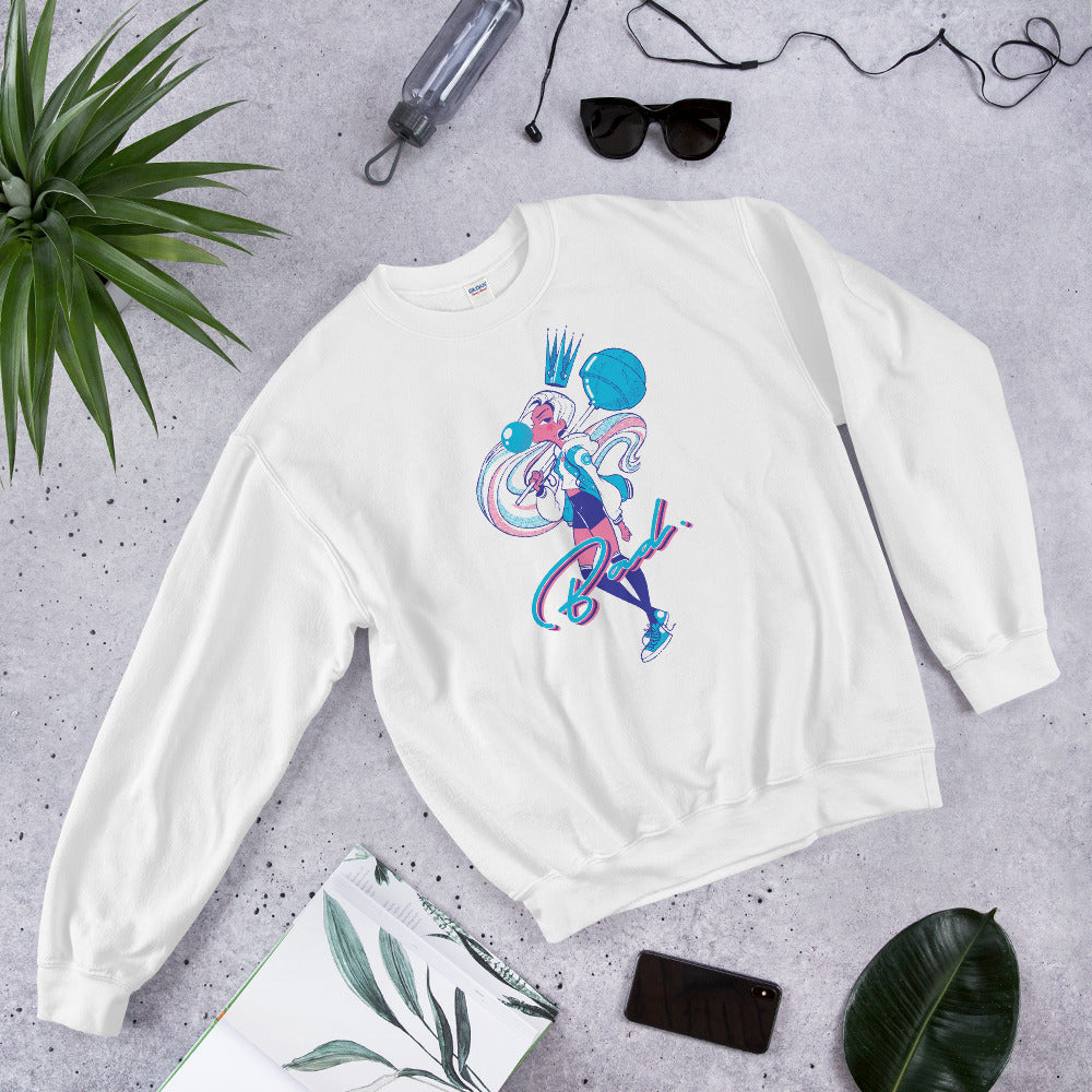 KG CROWN™ Bad Blue White Sweatshirt