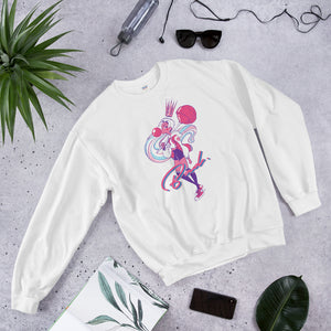 KG CROWN™ Bubblegum Badass White Sweatshirt